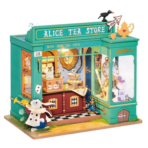 Alice's Tea Store DIY Miniature House Kit DG156 Mô hình Deer Store