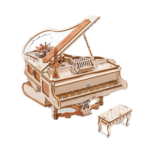 Magic Piano Mechanical Music Box 3D Wooden Puzzle AMK81 Mô hình Deer Store