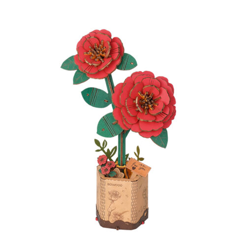 ROWOOD Red Camellia TW031 Mô hình Deer Store