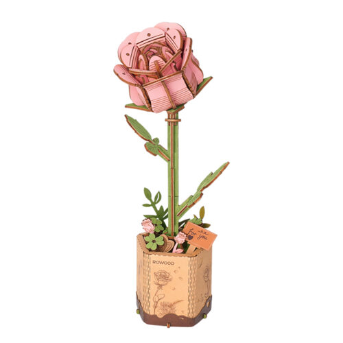 ROWOOD Pink Rose TW041 Mô hình Deer Store