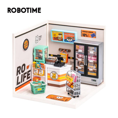 Rolife Super Creator Energy Supply Store Plastic DIY DW002 Mô hình Deer Store