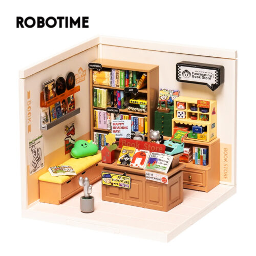 Rolife Super Creator Fascinating Book Store Plastic DIY DW004. Mô hình Deer Store