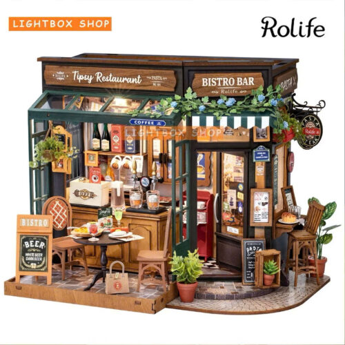 Rolife Tipsy Restaurant DIY Miniature House DG167 Mô hình Deer Store