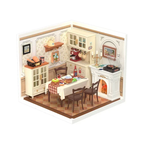 Rolife Warm Dining Room DIY Miniature House DW015B Mô hình Deer Store