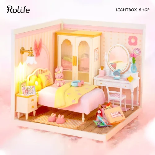 Rolife Sweet Dream Bedroom DIY Miniature House DW016 Mô hình Deer Store
