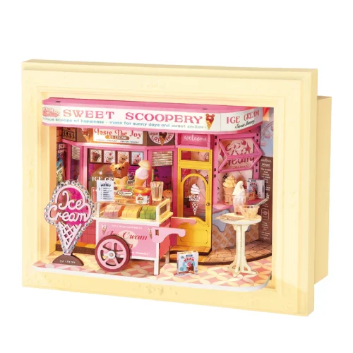 Rolife Sweet Scoopery Ice Cream 3D Wooden Puzzle DP002 Mô hình Deer Store