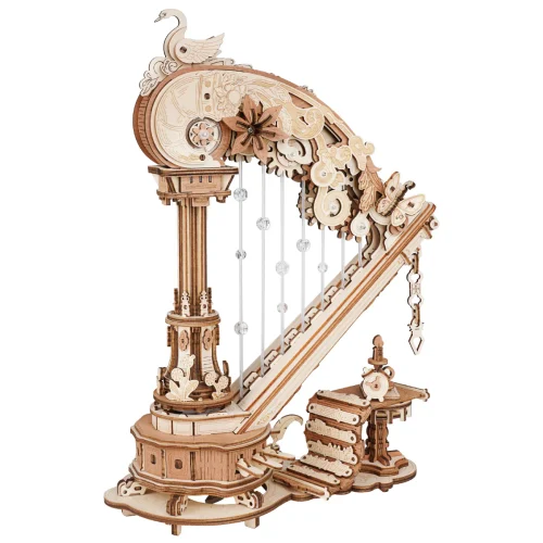 ROKR Magic Harp Music Box Wooden 3D Puzzle AMK71 Mô hình Deer Store
